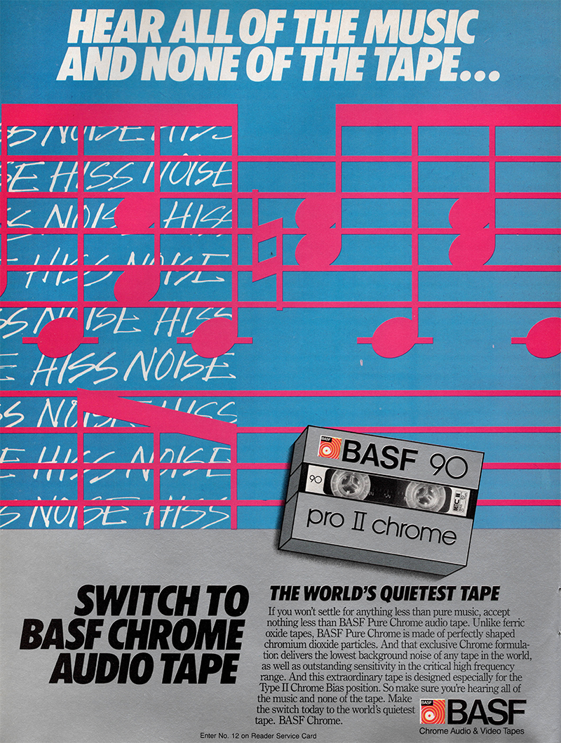 BASF advertisement in Audio, November 1983