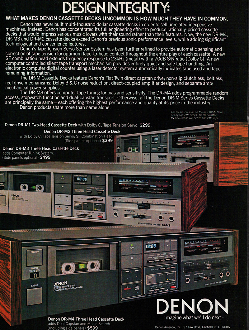 Denon advertisement in Audio, October 1983