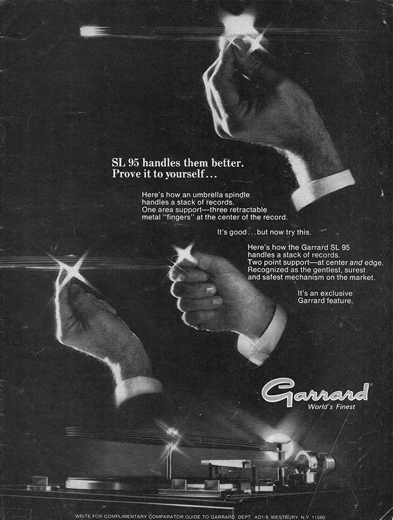 Garrard advertisement in Audio, September 1969