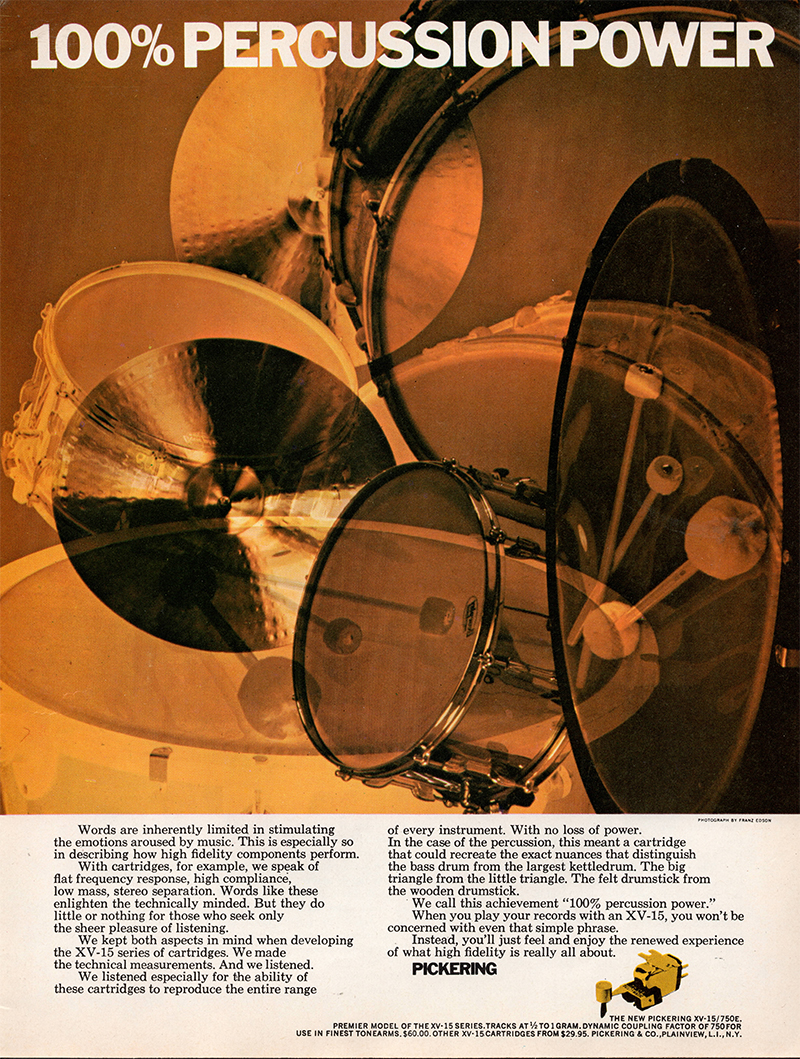 Pickering advertisement in Audio, June 1969