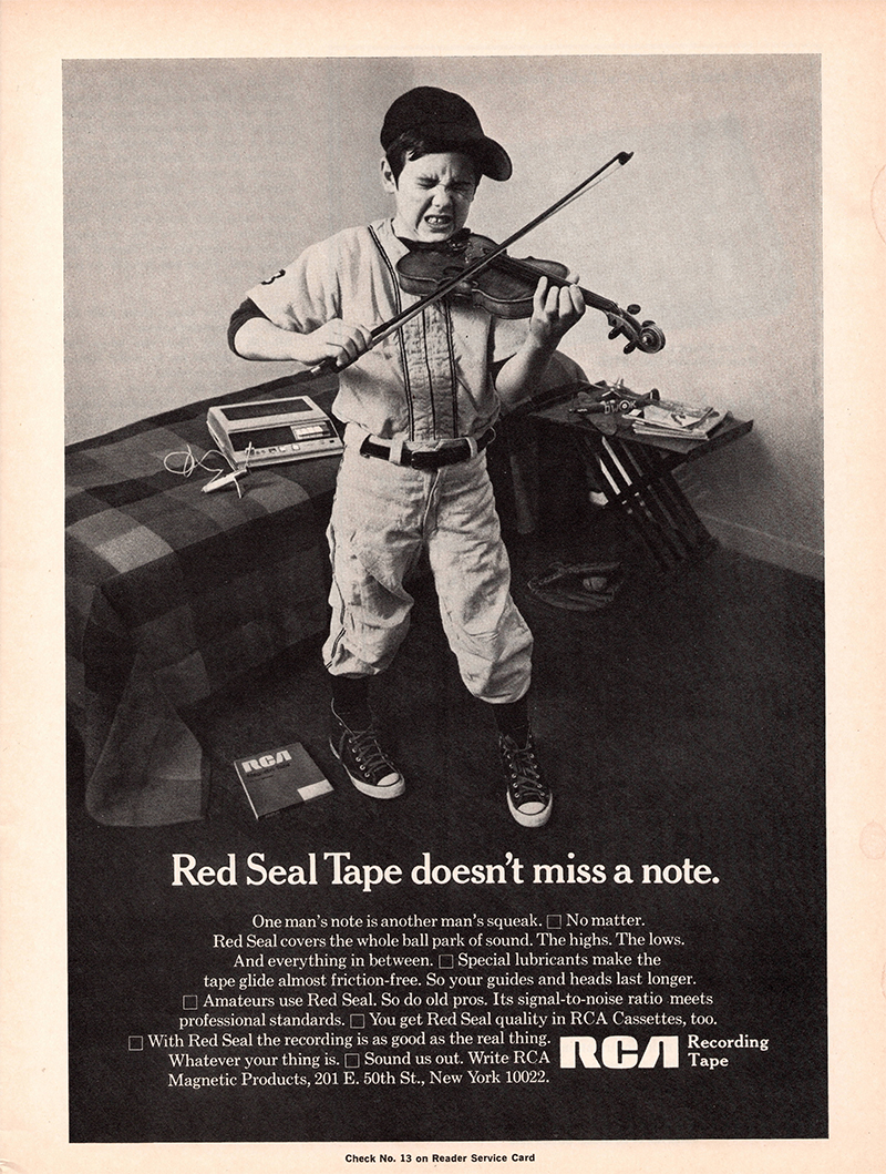 Rca advertisement in Audio, September 1970