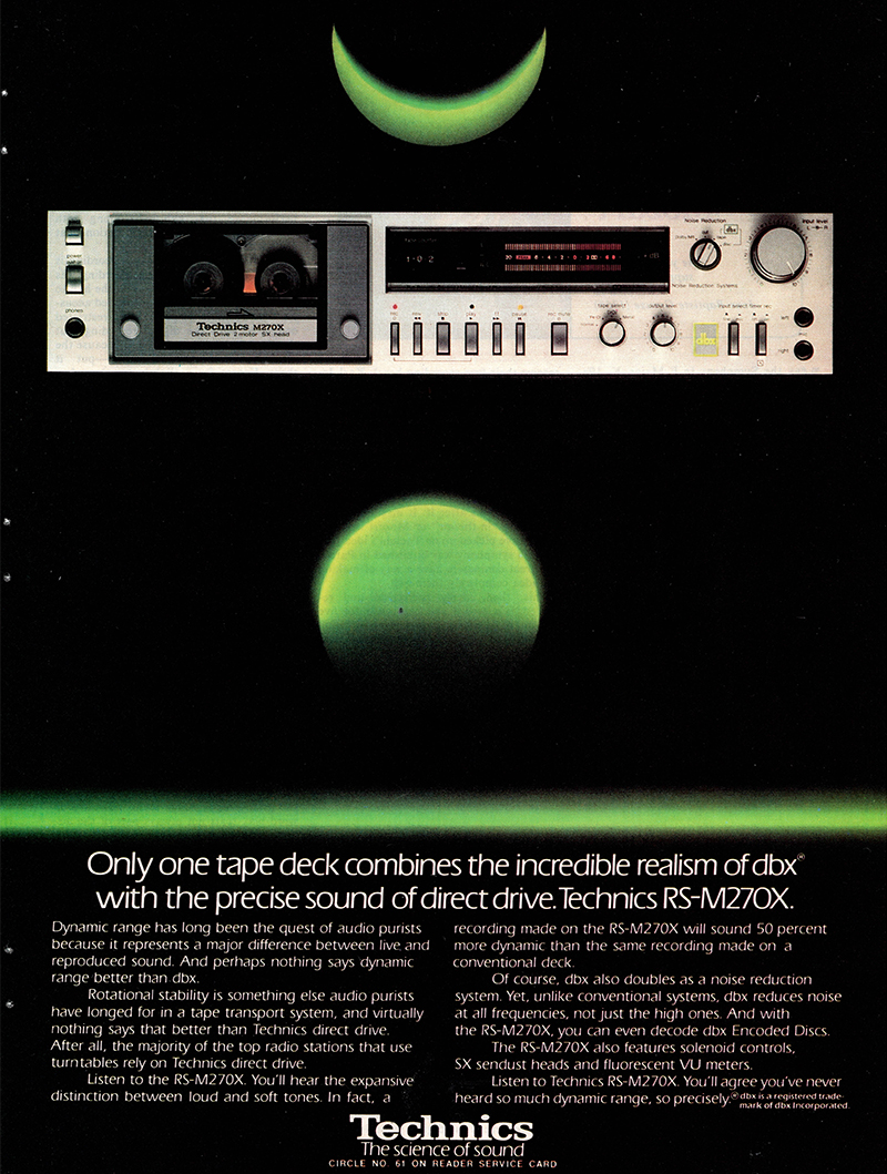 Technics advertisement in Stereo Review, November 1981